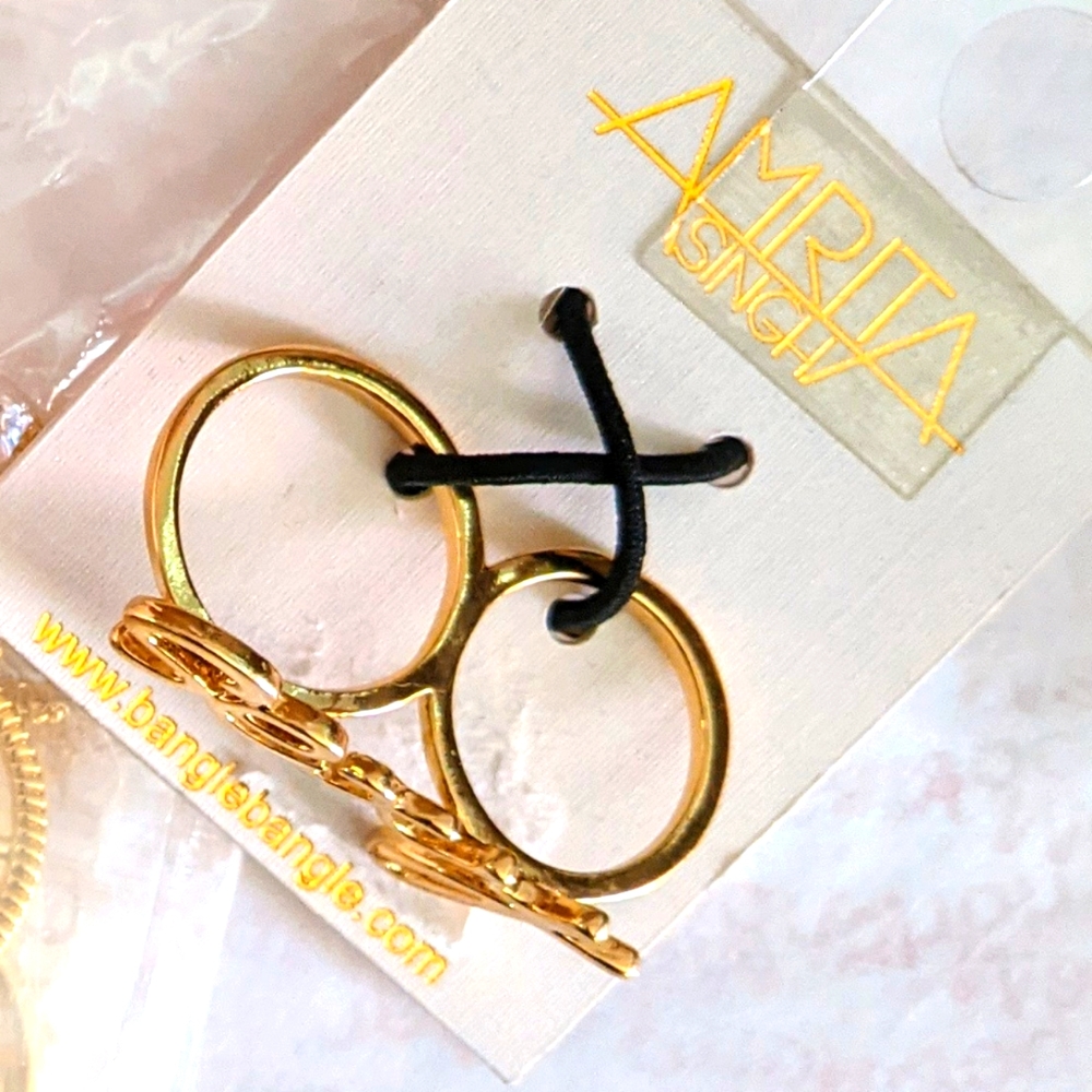 Amrita Singh Sexy Double Finger Ring